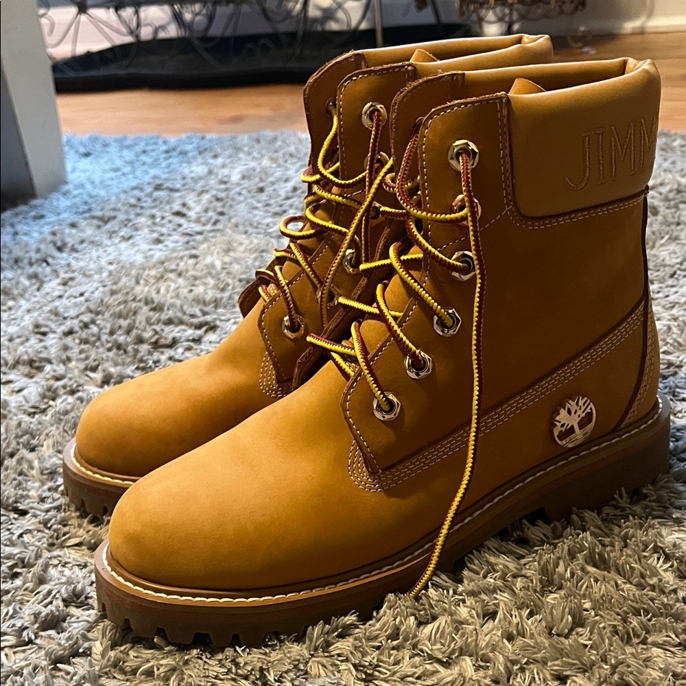 Jimmy Choo Women's Tan Lace Up Boots